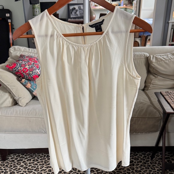 St. John Tops - St. John Cream Sleeveless Blouse
